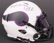 Randy Moss Autographed & Inscribed Minnesota Vikings Full Size Authentic Helmet Straight Cash Homie Beckett