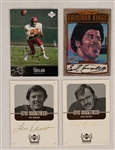 Lot of 4 Autographed Cards w/ Dick Butkus