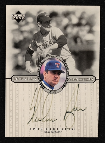 Nolan Ryan Autographed Upper Deck Baseball Card