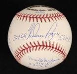 3300 Club Autographed & Inscribed Baseball w/ Nolan Ryan
