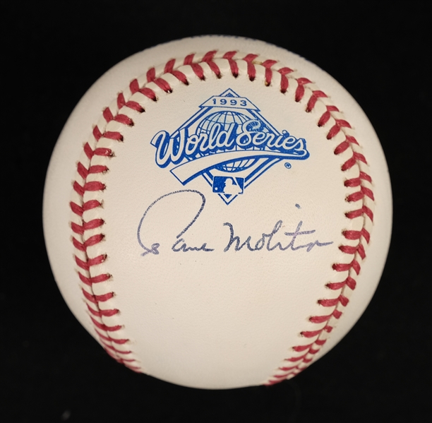 Paul Molitor Autographed 1993 World Series Baseball
