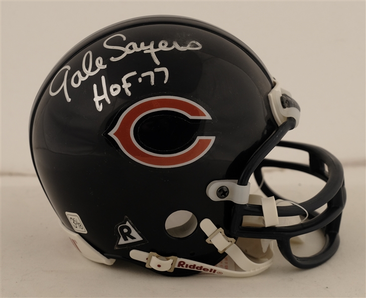 Gale Sayers Autographed Chicago Bears Mini Helmet