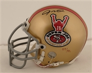 Joe Montana Autographed Limited Edition Mini Helmet UDA