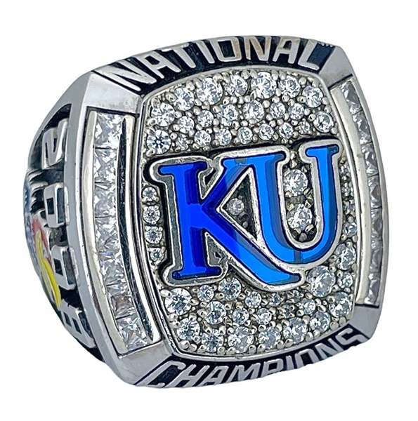 Kansas Jayhawks 2008 National Championship NCAA Basketball Ring 