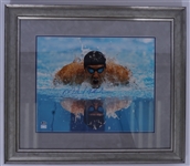 Michael Phelps Autographed 16x20 Framed Photo Beckett