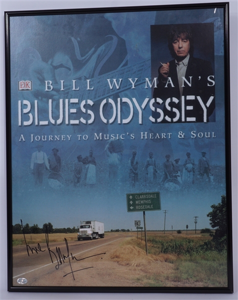 Bill Wyman Autographed Framed 16x20 Photo