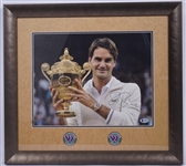 Roger Federer Autographed Framed 11x14 Photo Beckett