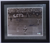 Bobby Thomson & Ralph Branca Dual Signed Framed 16x20 Photo MLB