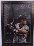 Cal Ripken Jr Autographed LE #46/107 Framed 35x48 Canvas