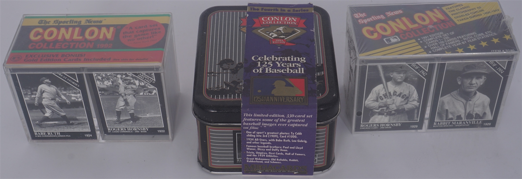 Vintage Conlon Baseball Card Collection w/ 3 Sets