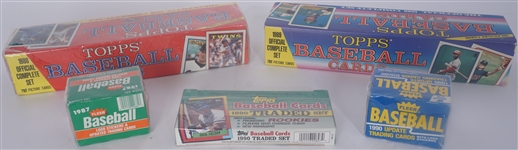 Lot of 5 Unopened Topps & Fleer Baseball Card Sets