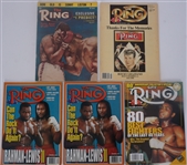 Collection of 5 Vintage "The Ring" Boxing Magazines w/Muhammad Ali