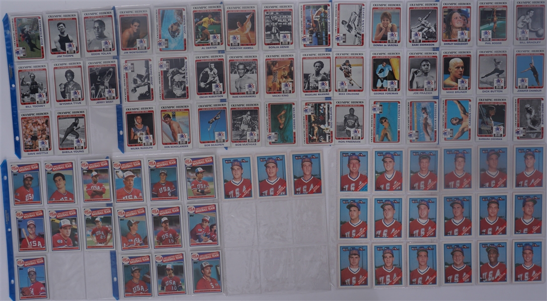 Lot Detail - Vintage USA Olympians Cards Album