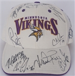 Minnesota Vikings Team Signed White Hat w/ Mike Tice Beckett LOA