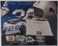 Barry Sanders Autographed Detroit Lions 8x10 Photo Beckett