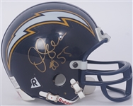 Junior Seau Autographed San Diego Chargers Mini Helmet Beckett LOA