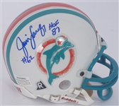 Jim Langer Autographed Miami Dolphins Mini Helmet Beckett