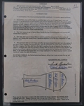 Bob Allison RARE 1959 Autographed Baseball Contract Signed by Allison 5 Times Beckett