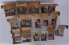 Lot of 15 Vintage Topps Football & Basketball Card Partial Sets From 1973-1986