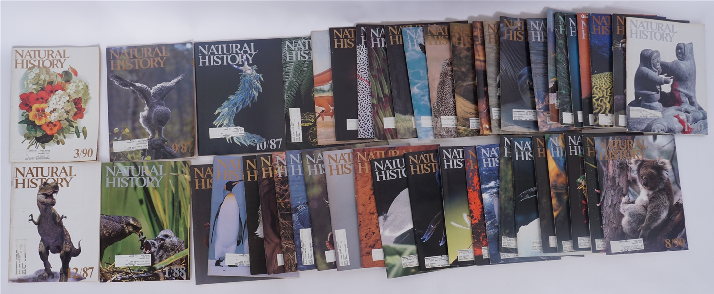 Lot of 46 Natural History Magazines - 80s & 90s
