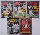 Lot of 5 Minnesota Twins World Series Magazines