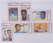 New York Giants 1950s Lot of 5 Topps PSA Graded Cards w/ 1990 Barry Bonds