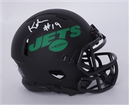 Keyshawn Johnson Autographed New York Jets Mini Helmet Beckett