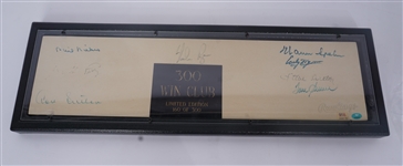 300 Win Club Autographed Pitching Rubber LE #160/300 w/ Nolan Ryan PSA/DNA