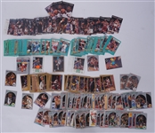 Large Collection of Early 1990s Basketball Cards - Fleer, NBA Hoops, SI Kids, USA