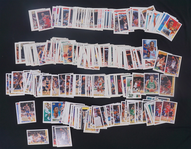 Large Collection of 1992 Upper Deck & 1991 NBA Hoops Basketball Cards