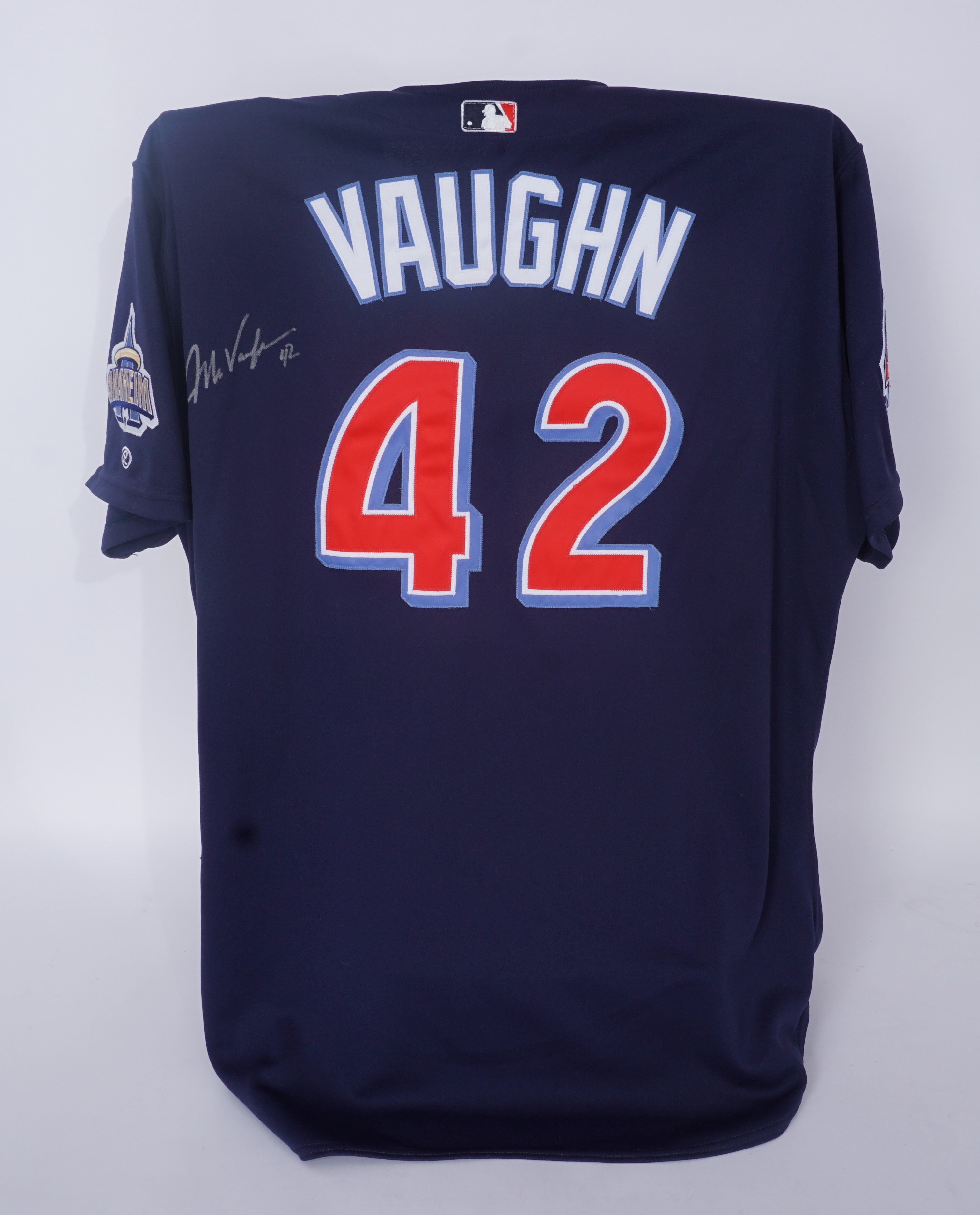 Lot Detail - Mo Vaughn 2000 Anaheim Angels Game Used & Autographed Jersey