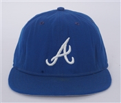 Brad Komminsk c. 1985-1986 Atlanta Braves Game Used & Autographed Hat