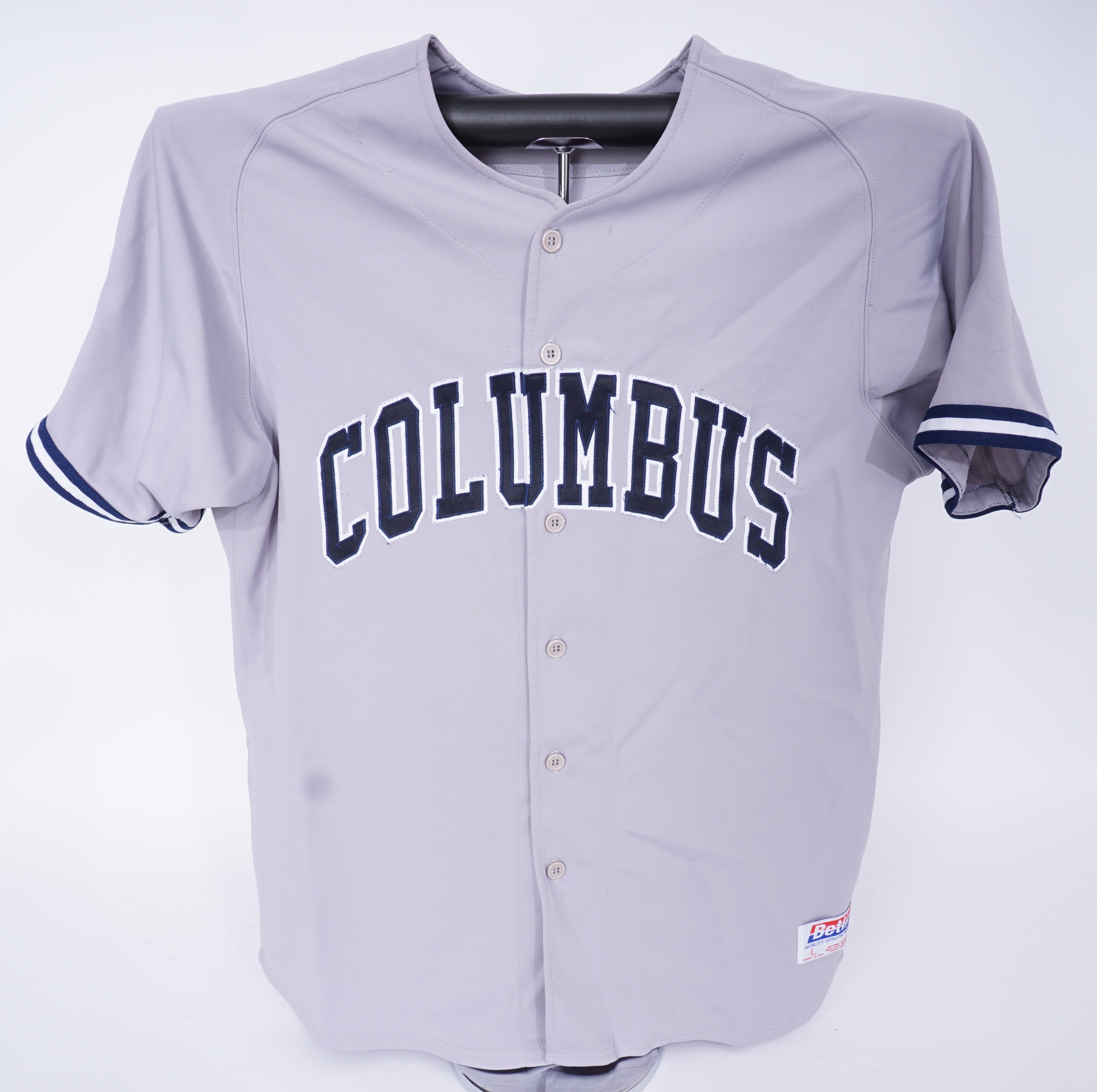 Lot Detail - Derek Jeter 1994 Columbus Clippers Game Used Road Jersey w/  Dave Miedema LOA