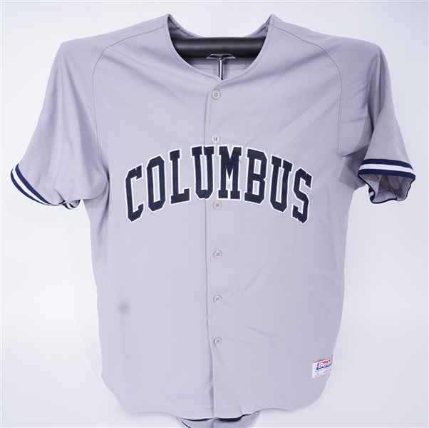 Derek Jeter 1994 Columbus Clippers Game Used Road Jersey w/ Dave Miedema LOA
