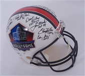 NFL Hall of Fame Autographed Full Size Replica Helmet w/ 18 Signatures Beckett LOA