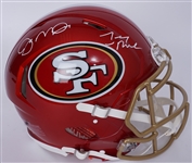 Joe Montana & Jerry Rice Autographed San Francisco 49ers Authentic Full Size Helmet