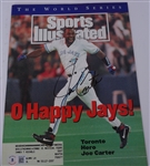 Joe Carter World Series Hero Autographed Sports Illustrated Magazine Beckett