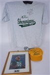 Max McGee Autographed SI Cover & Fuzzy Thurston Autographed Hat & T-Shirt Beckett