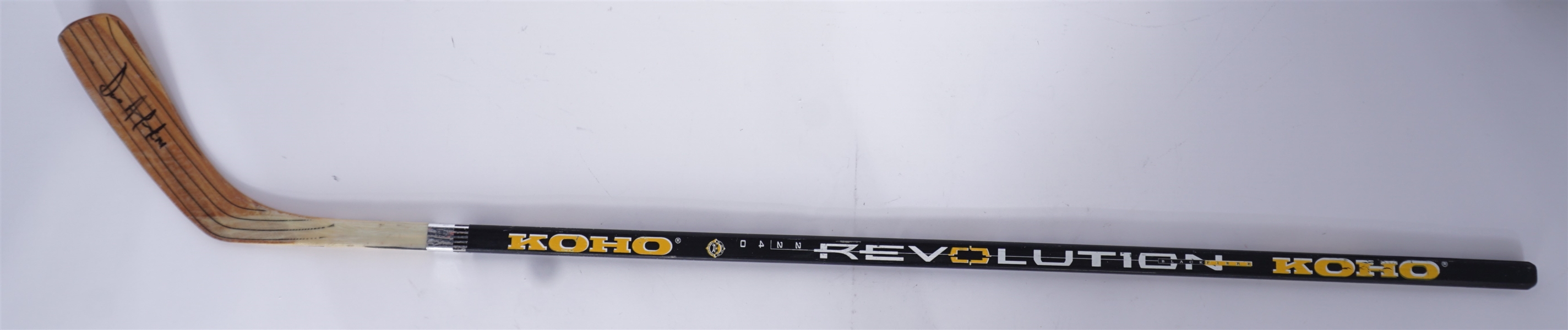 Dave Andreychuk Game Used & Autographed Hockey Stick