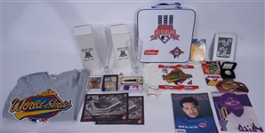 Cleveland Indians Miscellaneous Collection w/ Bob Feller Autographed 1997 All-Star Game Baseball