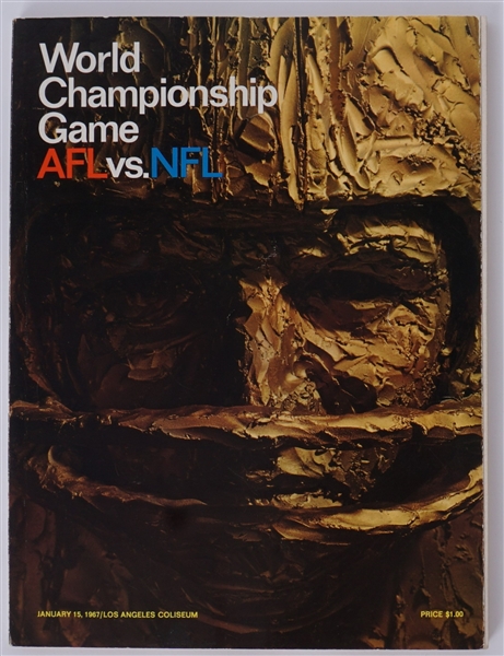 Super Bowl 1 1967 Original Program AFL vs. NFL Green Bay Packers vs. Kansas City Chiefs