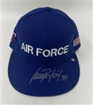 Juan Rincon 2007 Minnesota Twins Game Used & Autographed Air Force Hat MLB