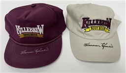 Lot of 2 Harmon Killebrew Autographed Killebrew Root Beer Hats Beckett