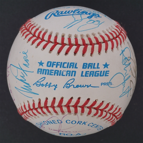 1994 Signed Baseball w/ Yount & Molitor Beckett LOA