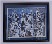 Minnesota Timberwolves Team Autographed & Framed 16x20 Photo w/ Kevin Love Beckett LOA