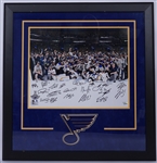 2019 St. Louis Blues Team Signed & Framed Stanley Cup Champions 16x20 Photo