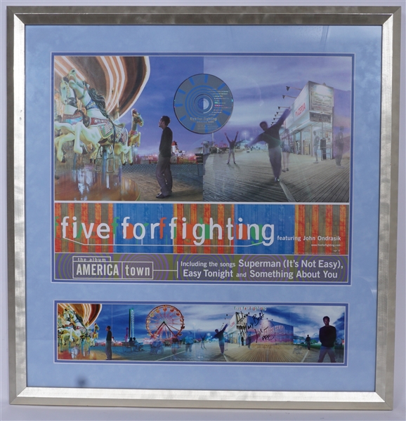 Five For Fighting Autographed Framed CD Display Beckett LOA