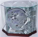 Dallas Cowboys "Doomsday Defense" Autographed Full Size Helmet w/ Case JSA