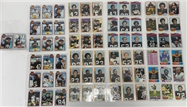 Collection of Vintage 1970s Pittsburgh Steelers Football Cards