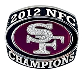 Mario Manningham 2012 Super Bowl XLVII NFC Championship 14K Gold & Diamond Ring w/ Original Presentation Box